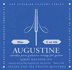 Augustine blau E 6 Einzelsaite  