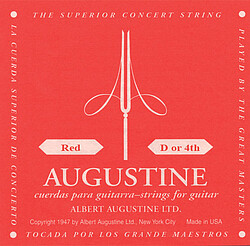 Augustine rot D 4 Einzelsaite  