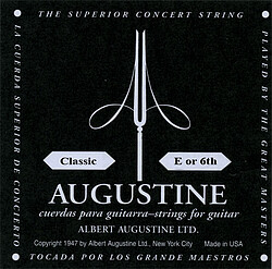 Augustine schwarz E 6 Einzelsaite  