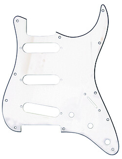 Pickguard S-Type 3SC, 3 ply, weiß  