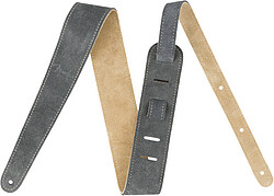 Fender® 2" Suede Strap, Gray/Tan, Rev.  