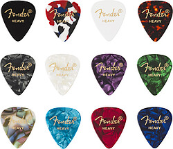 Fender® 351 Celluloid Medley, H (12)  