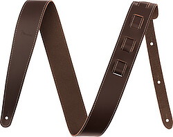 Fender® Essentials Leather Strap brn 2"  