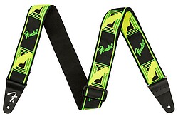 Fender® Neon Monogr. Strap, green/yellow 