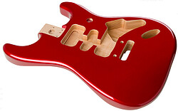 Fender S-Body Deluxe Alder c. apple red  