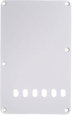 Fender® Strat® Backplate 1ply white 6h  