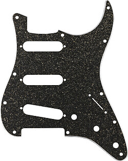 Fender® Strat® Pickguard dark grey spark 