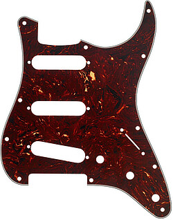 Fender® Strat® Pickguard, tortoise, 11h  