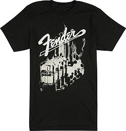 Fender® Tubes T-Shirt, Black, S  