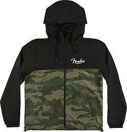 Fender® Windbreaker, Camo and Black, XXL 