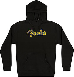 Fender® Yellow Stitch Logo Hoodie bk XL  