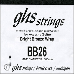 GHS Einzelsaite Bright Bronze BB 26  