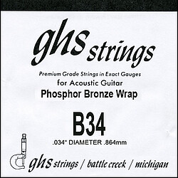 GHS Einzelsaite Ph. Bronze B 34  