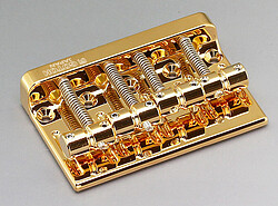 Gotoh 201B-4 4-string Bassbrücke gold  