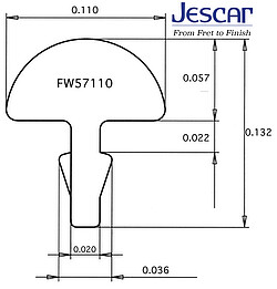 Jescar 57110 Bunddraht 2,79x1,45 25 St. 