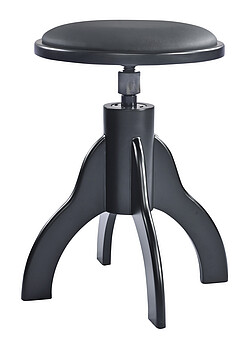 K & M 13850 Klavierhocker, schw.matt KL  