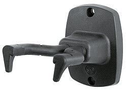 K & M 16240 Gitarrenwandhalter schwarz  