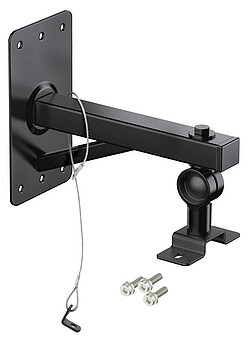 K & M 19440 Boxenwand-/deckenhalter schw 