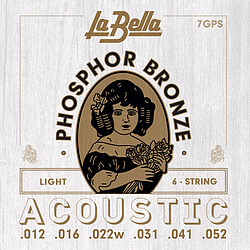 La Bella 7GPS Phosphor Bronze 012/052 