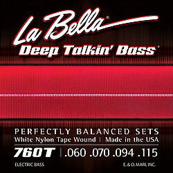 La Bella Bass 760T White Nylon 060/115  