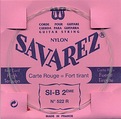 Savarez 522 R H 2 rot Einzelsaite  