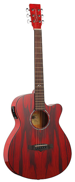 Tanglewood TA4CERD Azure SuperFolk red  