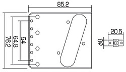 Wilkinson WT-3 Brücke gold  