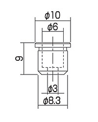 AP AP 0087-003 6 Saitenhülsen schwarz  