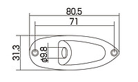 AP AP 0610-001 Buchsenplatte Strat® nick 