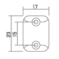 AP AP 0647-023 Halter f. 4 6-Kant schw.  