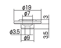 AP AP 6710-001 String Guides Bass nickel 