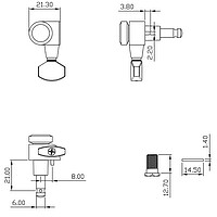 AP TK-7108-001 True Lok Mid 3/3 nickel  