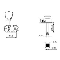 AP TK-7111-001 True Lok Vint. 3/3 nickel 