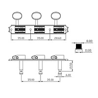 AP TK-7112-002 True Tune Strip 3/3 gold  