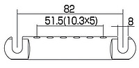 AP TP 0400-003 Stop Tailp. kompl. schw.  