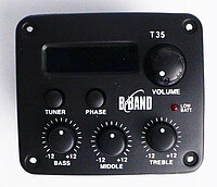 B-Band® T35 3-Band EQ w/ single pickup  