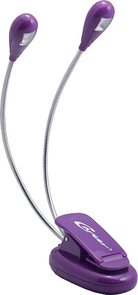 Career LED Clip Light, 2/​1, purple, USB  