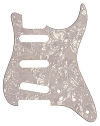 Pickguard S-​Type 3SC, 3 ply, white pearl 