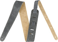 Fender® 2" Suede Strap, Gray/​Tan, Rev.  