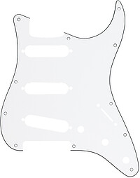 Fender® Am.​Std. Strat® Pickguard white  