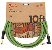 Fender® Festival Kabel, angled, 3m green 