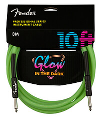 Fender® Glow in the dark Kabel green 3m  