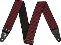 Fender® Houndstooth Strap, Red  