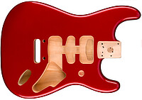 Fender S-Body Deluxe Alder c. apple red  