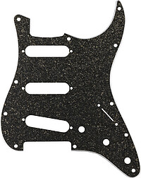 Fender® Strat® Pickguard dark grey spark 