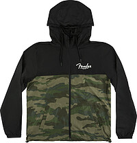 Fender® Windbreaker, Camo and Black, M  