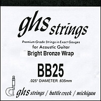 GHS Einzelsaite Bright Bronze BB 25  