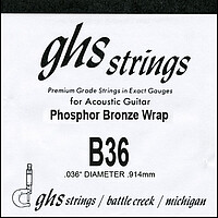 GHS Einzelsaite Ph. Bronze B 36  