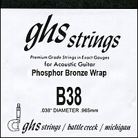 GHS Einzelsaite Ph. Bronze B 38  