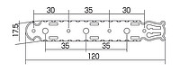 Gotoh 35G-1600 Mechanik 3L3R gold  